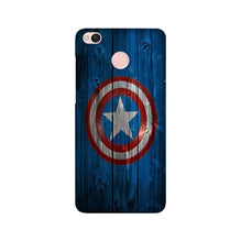 Captain America Superhero Mobile Back Case for Redmi 4  (Design - 118)