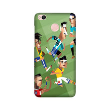 Football Mobile Back Case for Redmi 4  (Design - 166)