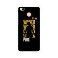 Pubg Winner Winner Case for Redmi 4  (Design - 177)