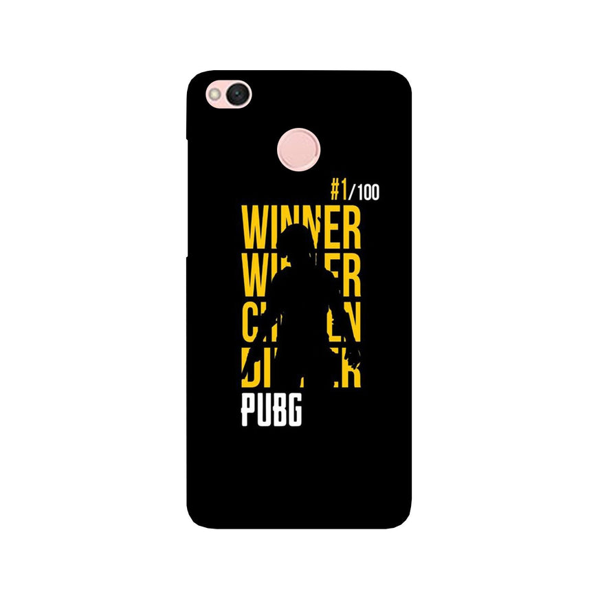 Pubg Winner Winner Case for Redmi 4  (Design - 177)