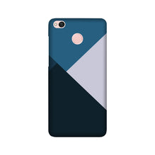 Blue Shades Mobile Back Case for Redmi 4 (Design - 188)