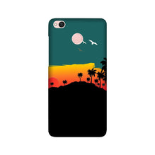 Sky Trees Mobile Back Case for Redmi 4 (Design - 191)