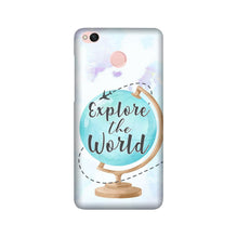 Explore the World Mobile Back Case for Redmi 4 (Design - 207)