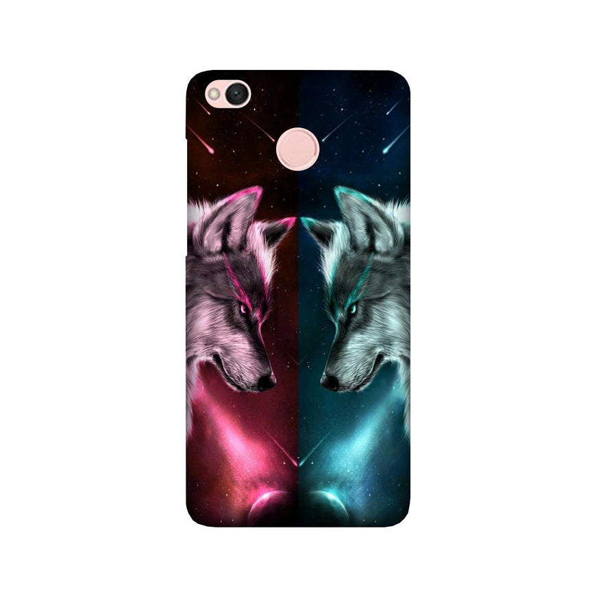 Wolf fight Case for Redmi 4 (Design No. 221)