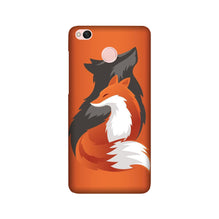 Wolf  Mobile Back Case for Redmi 4 (Design - 224)