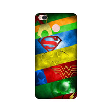 Superheros Logo Mobile Back Case for Redmi 4 (Design - 251)