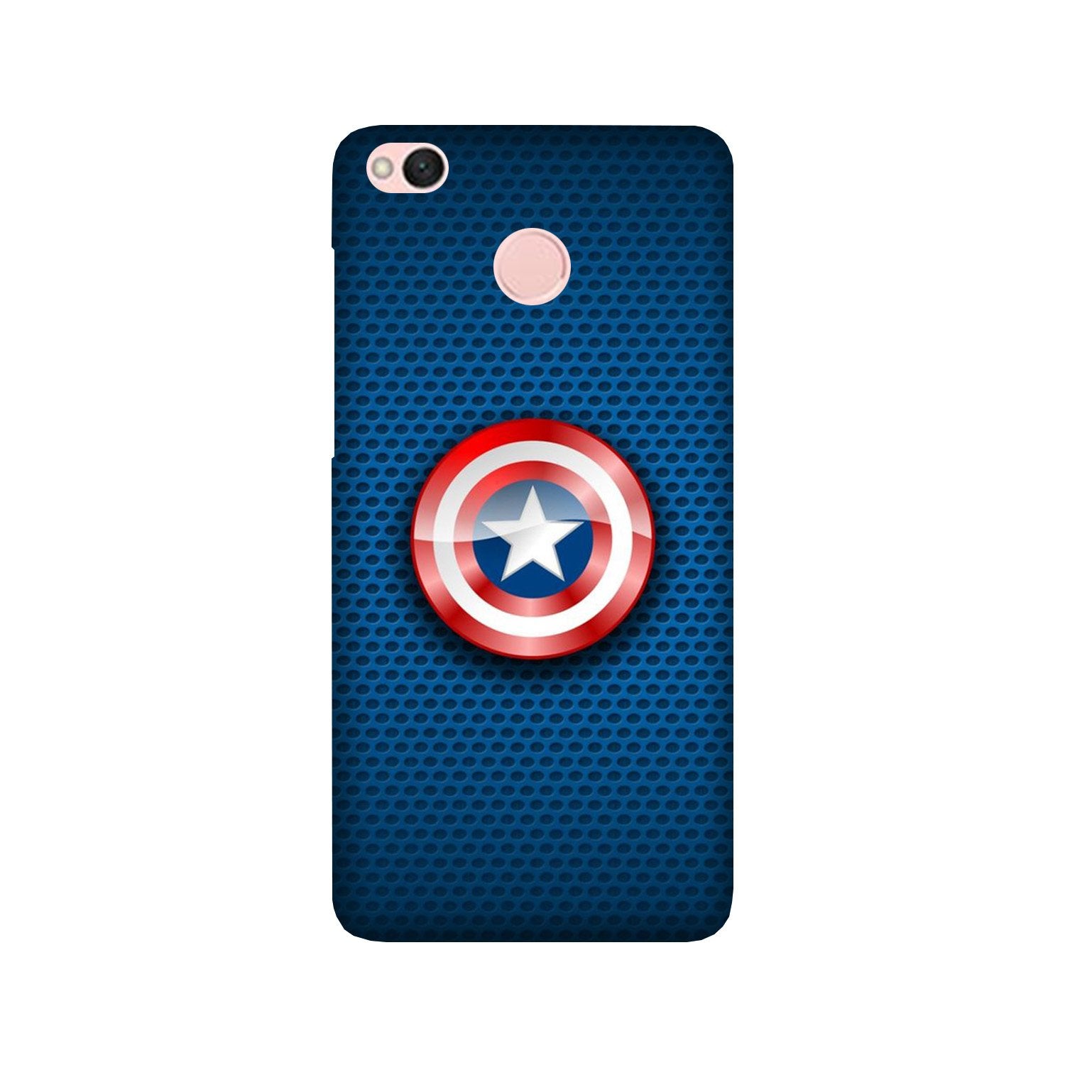 Captain America Shield Case for Redmi 4 (Design No. 253)