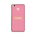Girl Boss Pink Case for Redmi 4 (Design No. 263)