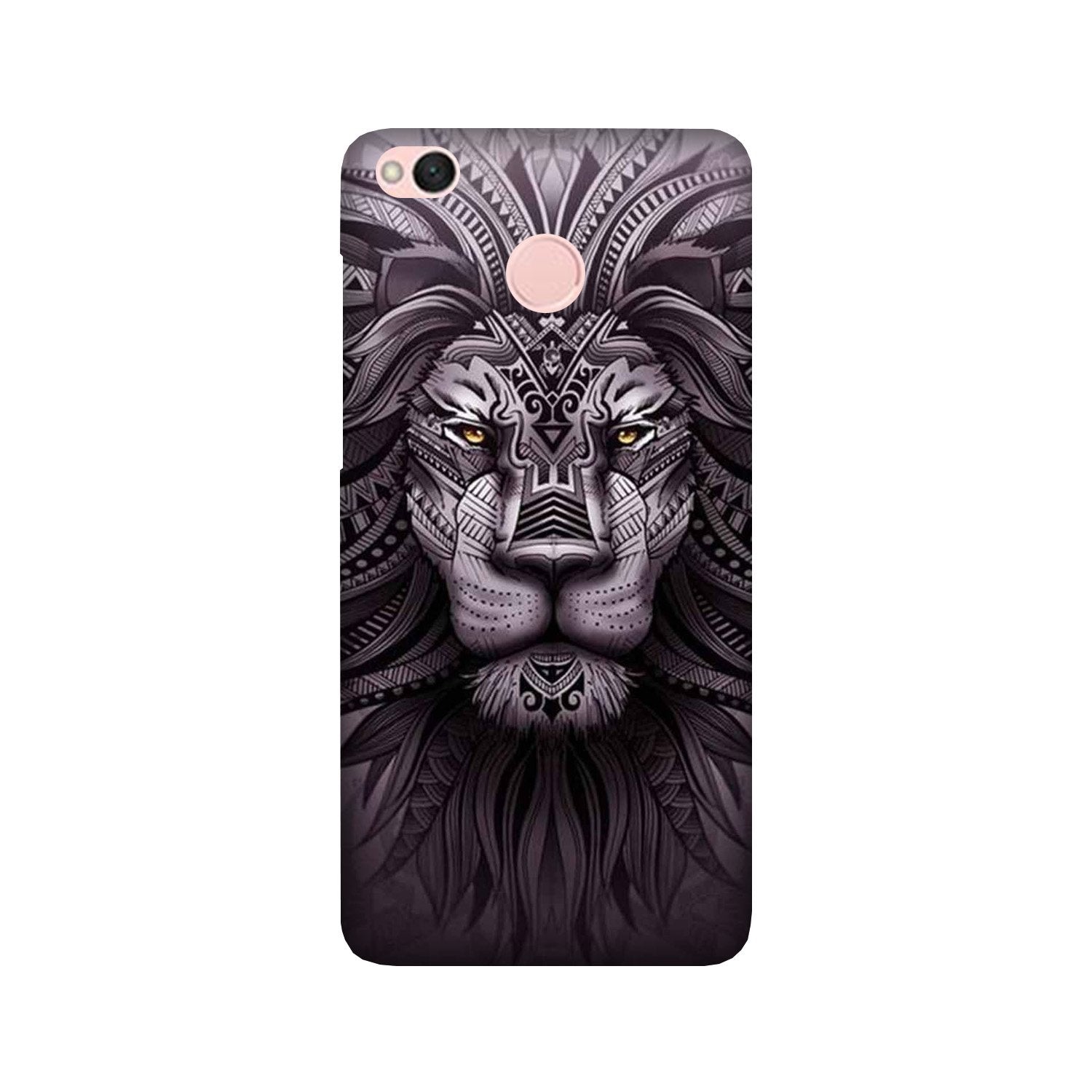 Lion Mobile Back Case for Redmi 4  (Design - 315)