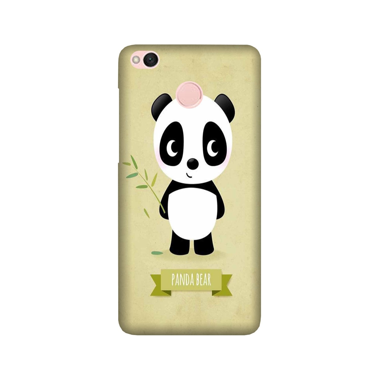 Panda Bear Mobile Back Case for Redmi 4  (Design - 317)