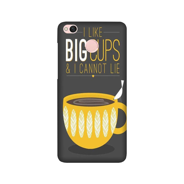 Big Cups Coffee Mobile Back Case for Redmi 4  (Design - 352)