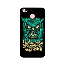 Owl Mobile Back Case for Redmi 4  (Design - 358)