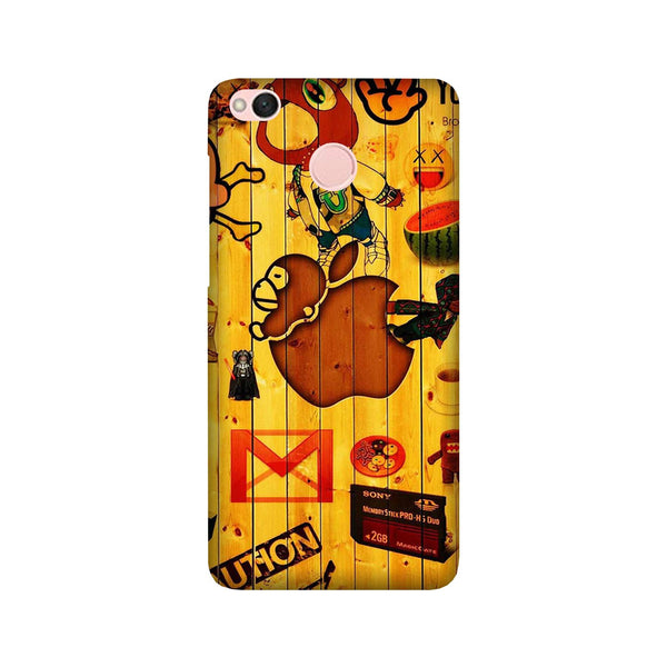 Wooden Texture Mobile Back Case for Redmi 4  (Design - 367)