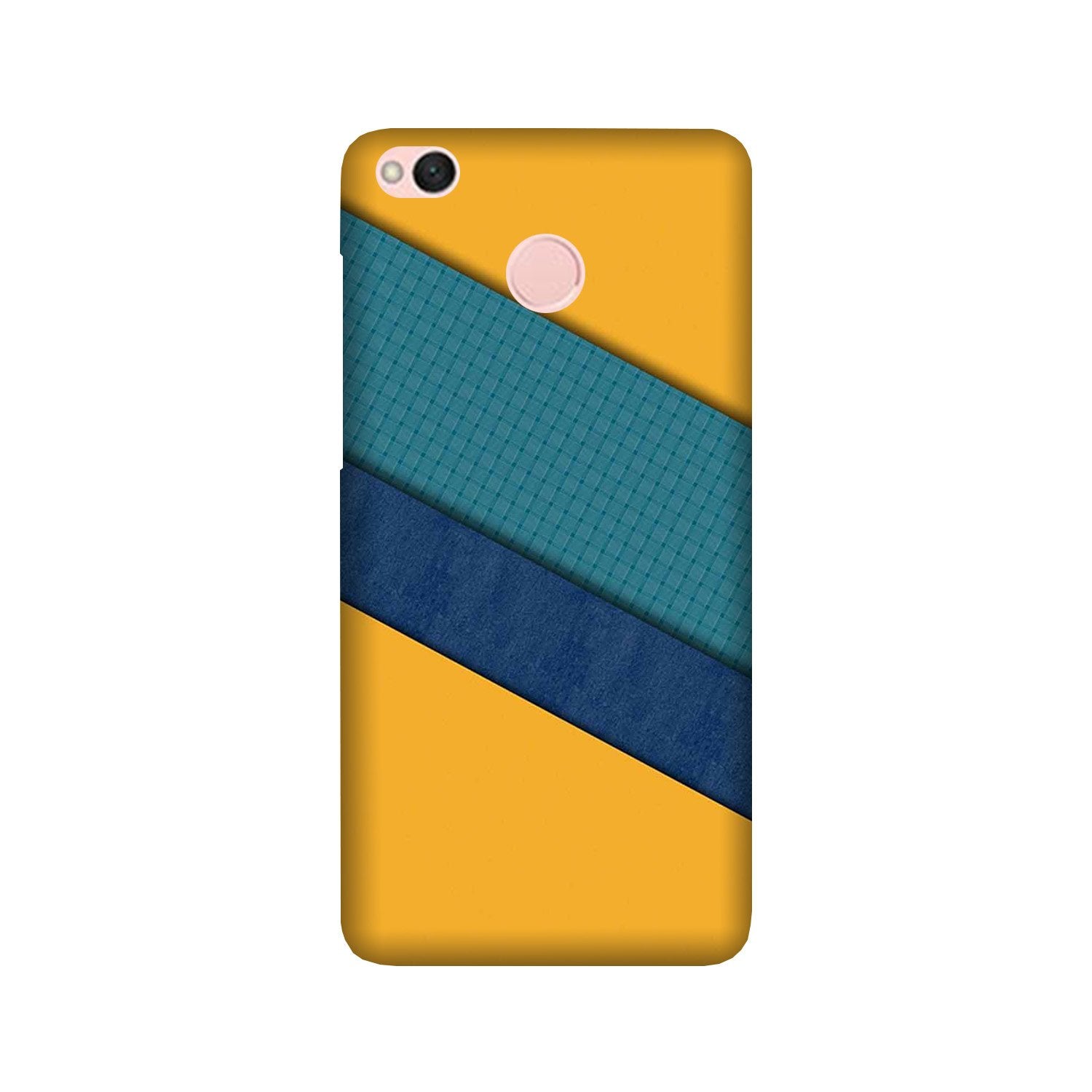 Diagonal Pattern Mobile Back Case for Redmi 4  (Design - 370)