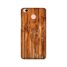 Wooden Texture Mobile Back Case for Redmi 4  (Design - 376)