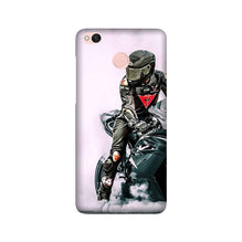 Biker Mobile Back Case for Redmi 4  (Design - 383)