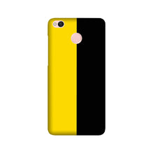 Black Yellow Pattern Mobile Back Case for Redmi 4  (Design - 397)