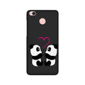 Panda Love Mobile Back Case for Redmi 4  (Design - 398)