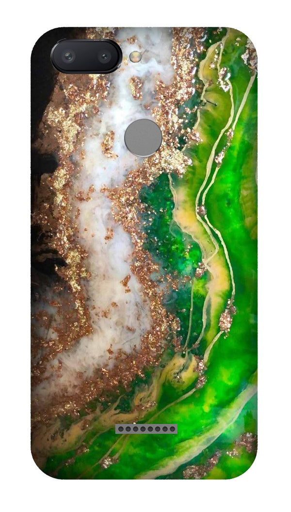 Marble Texture Mobile Back Case for Redmi 6  (Design - 307)