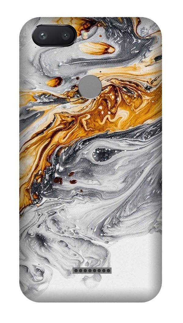 Marble Texture Mobile Back Case for Redmi 6  (Design - 310)