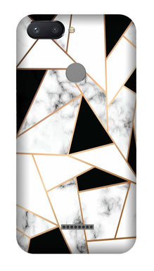Marble Texture Mobile Back Case for Redmi 6  (Design - 322)