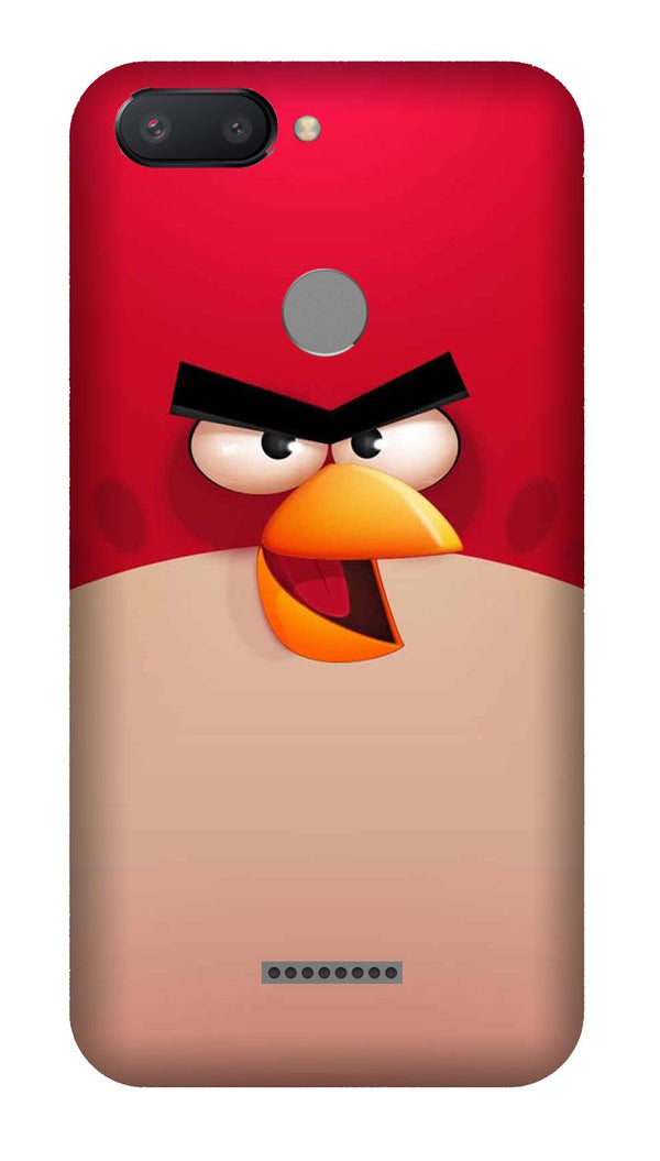 Angry Bird Red Mobile Back Case for Redmi 6  (Design - 325)