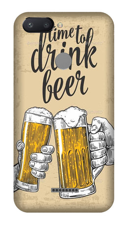 Drink Beer Mobile Back Case for Redmi 6(Design - 328)