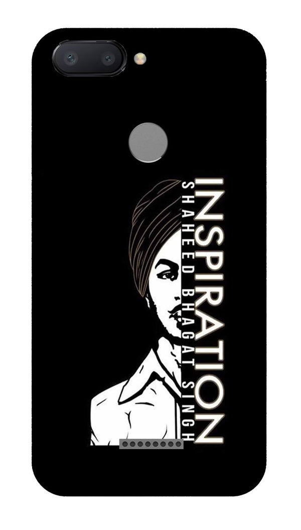 Bhagat Singh Mobile Back Case for Redmi 6  (Design - 329)