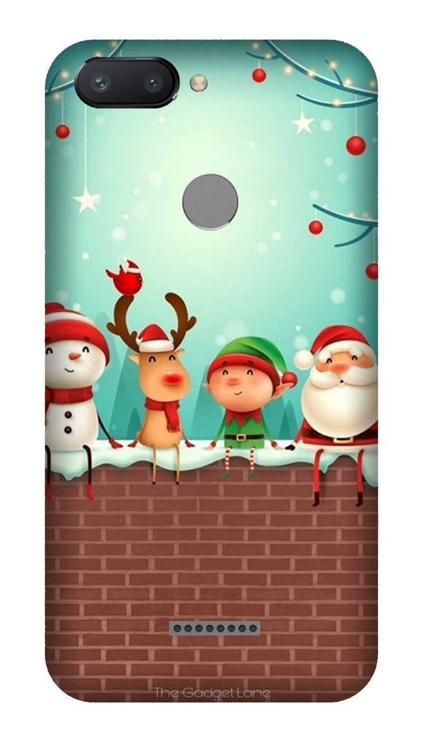 Santa Claus Mobile Back Case for Redmi 6  (Design - 334)