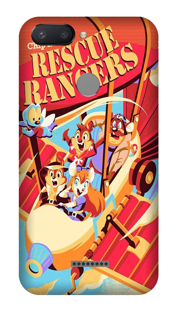 Rescue Rangers Mobile Back Case for Redmi 6  (Design - 341)