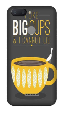Big Cups Coffee Mobile Back Case for Redmi 6  (Design - 352)
