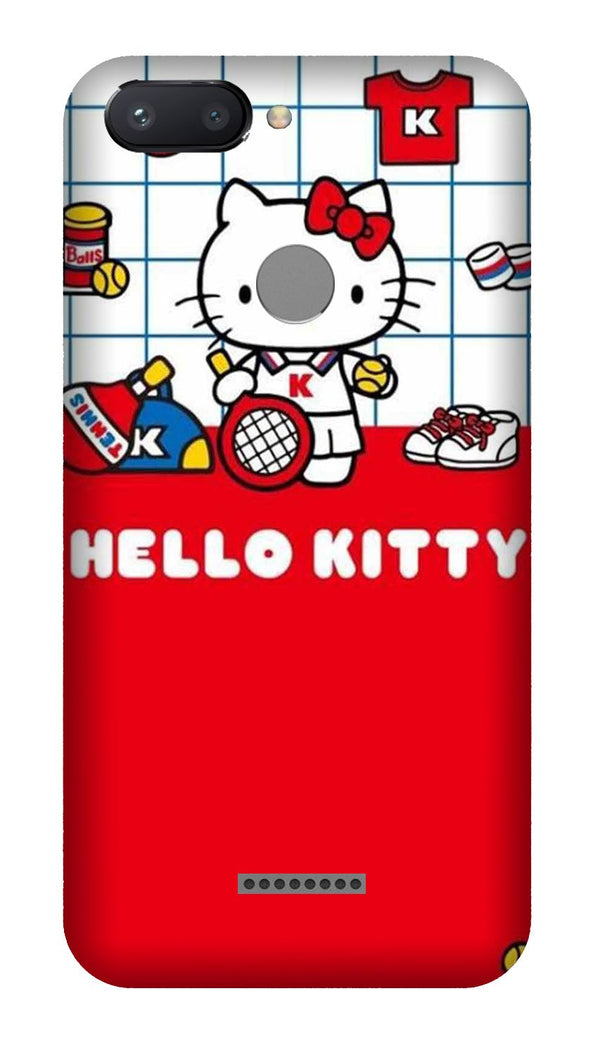 Hello Kitty Mobile Back Case for Redmi 6  (Design - 363)