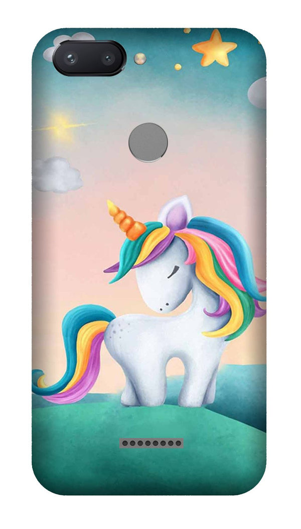 Unicorn Mobile Back Case for Redmi 6  (Design - 366)