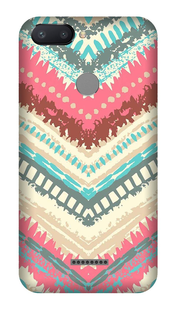 Pattern Mobile Back Case for Redmi 6  (Design - 368)