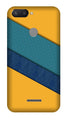Diagonal Pattern Mobile Back Case for Redmi 6  (Design - 370)