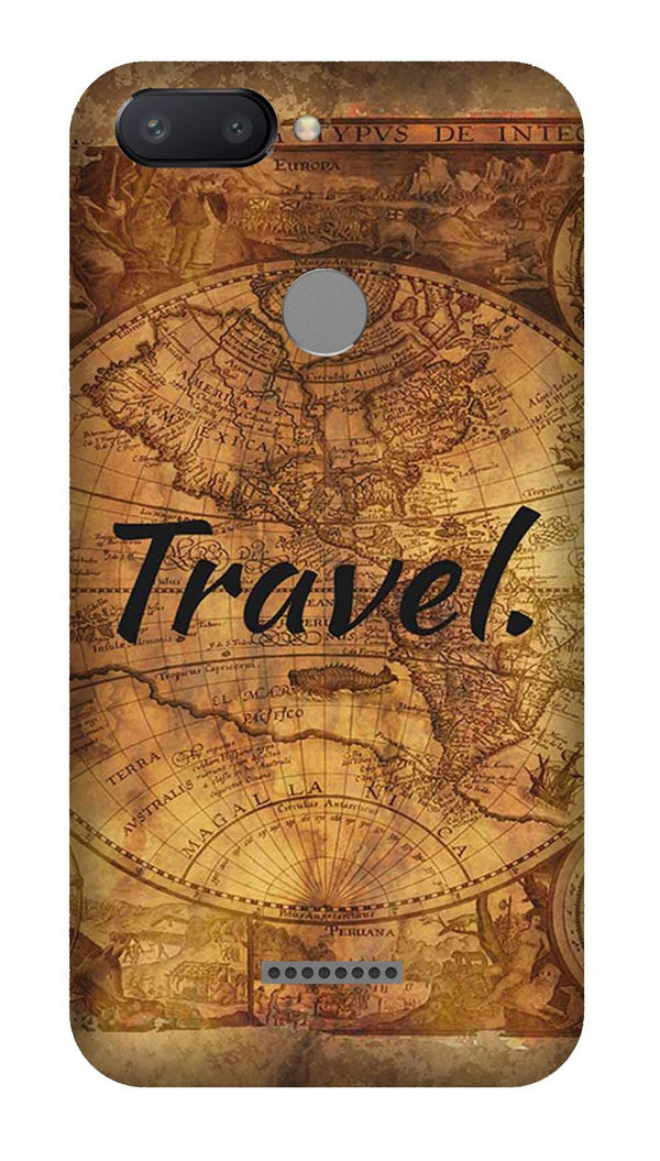 Travel Mobile Back Case for Redmi 6  (Design - 375)