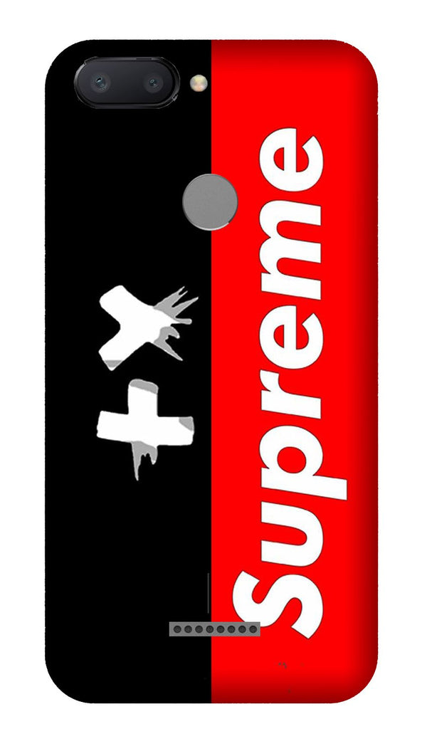 Supreme Mobile Back Case for Redmi 6  (Design - 389)