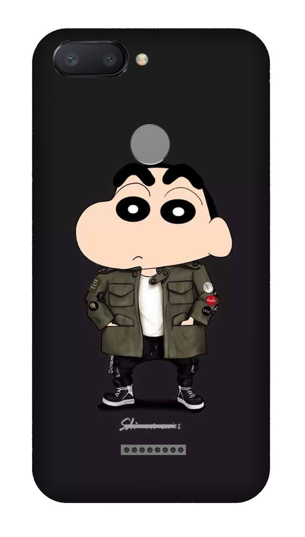 Shin Chan Mobile Back Case for Redmi 6  (Design - 391)