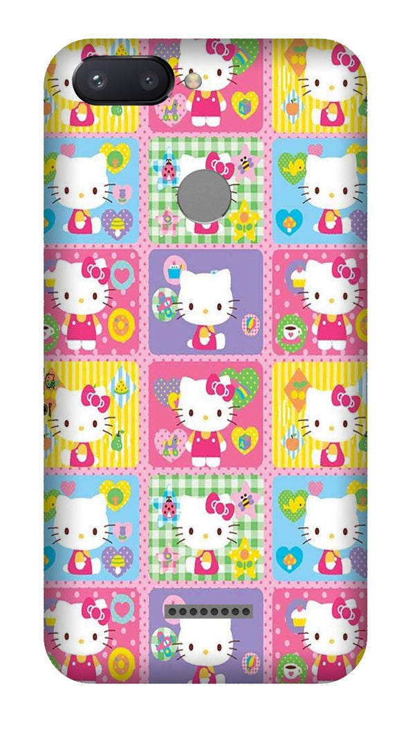 Kitty Mobile Back Case for Redmi 6  (Design - 400)