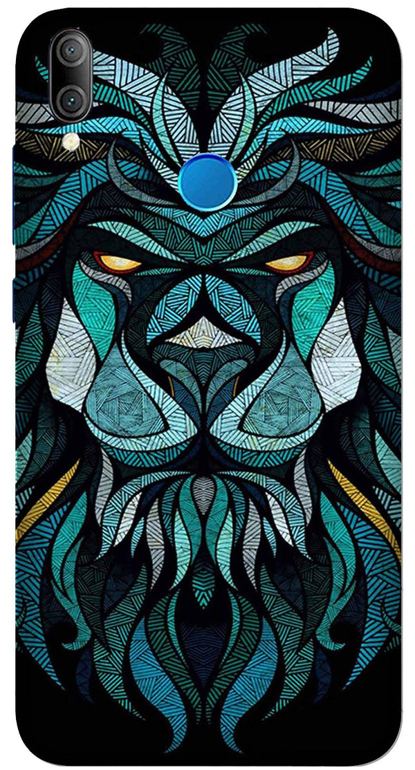 Lion Mobile Back Case for Realme 3 Pro  (Design - 314)
