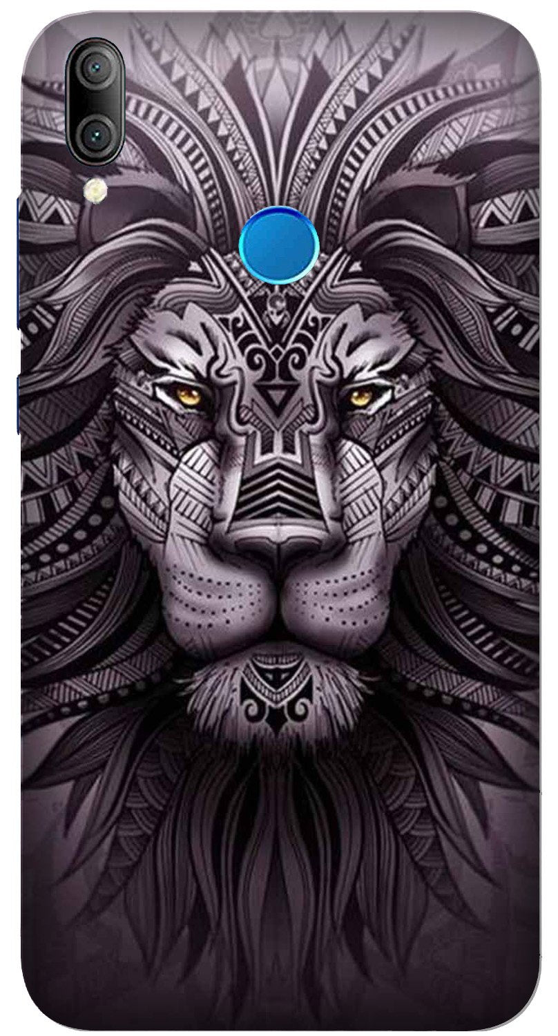 Lion Mobile Back Case for Realme 3 Pro  (Design - 315)