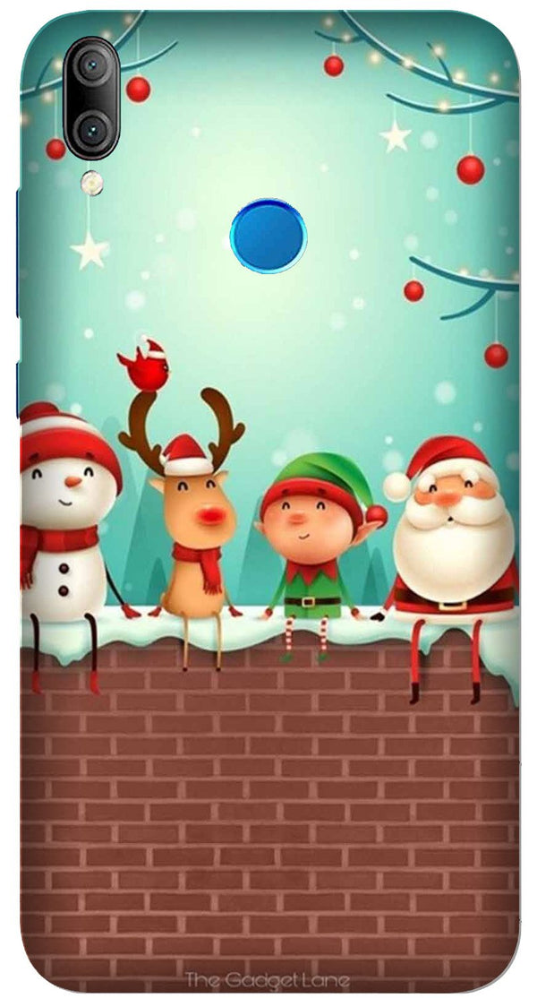 Santa Claus Mobile Back Case for Realme 3 Pro  (Design - 334)
