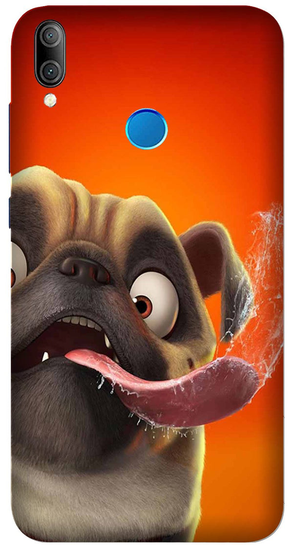 Dog Mobile Back Case for Realme 3i  (Design - 343)