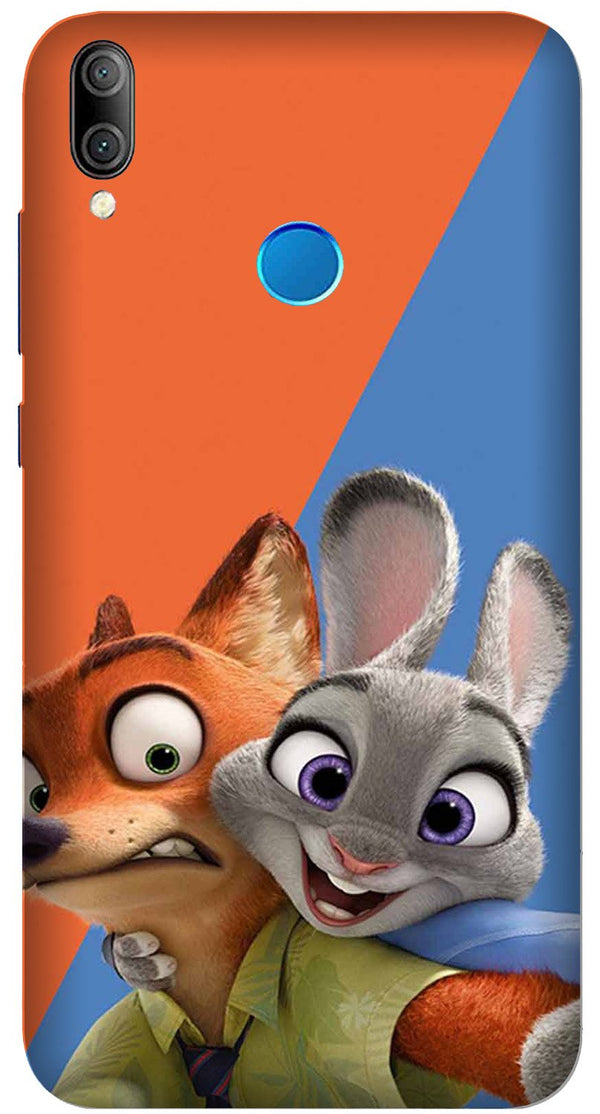 Cartoon Mobile Back Case for Realme 3 Pro  (Design - 346)