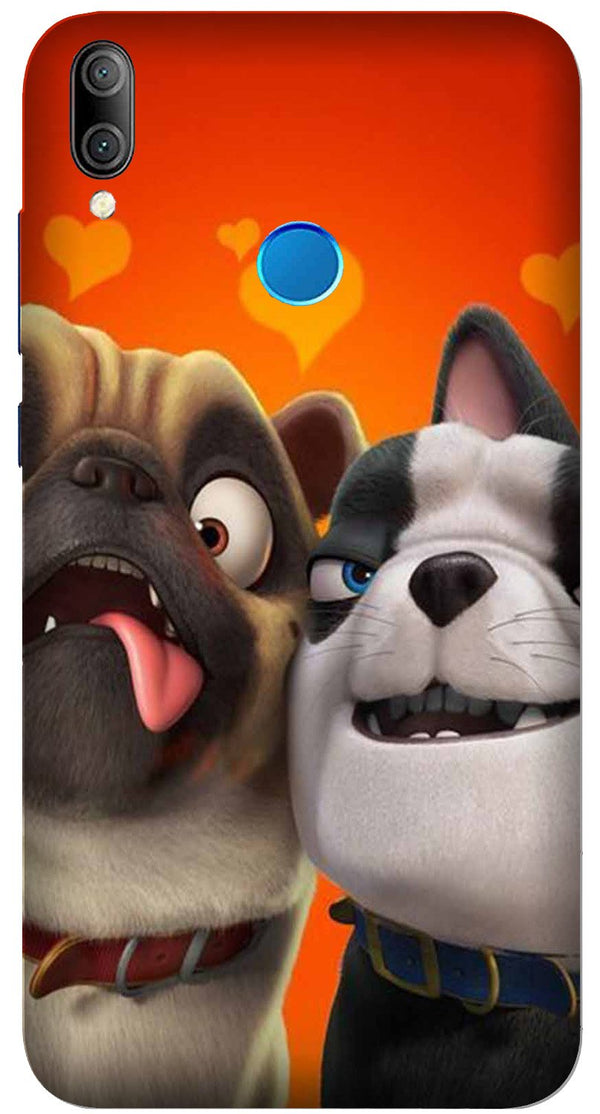 Dog Puppy Mobile Back Case for Realme 3i  (Design - 350)