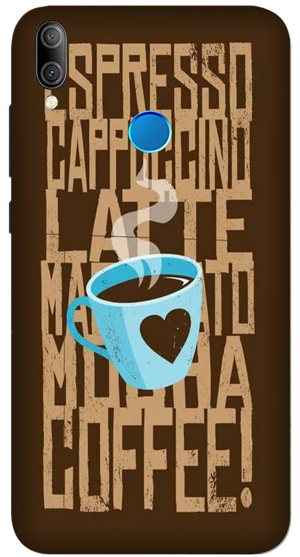 Love Coffee Mobile Back Case for Realme 3 Pro  (Design - 351)