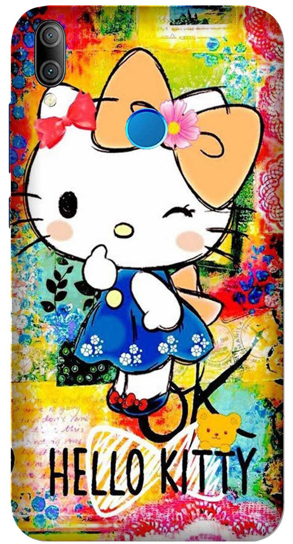 Hello Kitty Mobile Back Case for Realme 3i  (Design - 362)