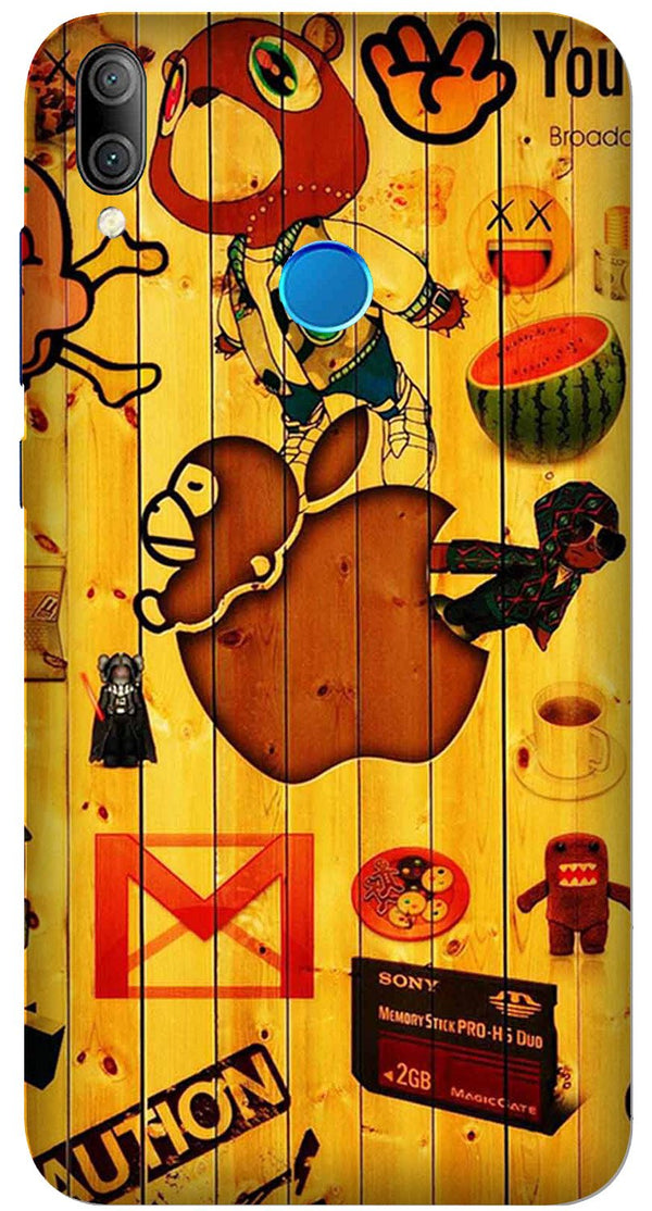 Wooden Texture Mobile Back Case for Xiaomi Redmi 7  (Design - 367)