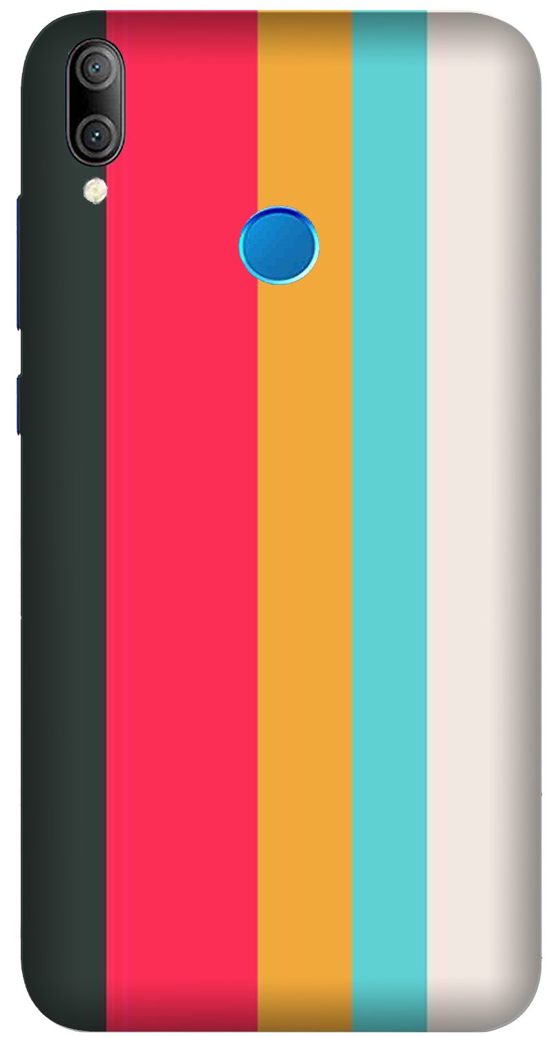 Color Pattern Mobile Back Case for Realme 3i  (Design - 369)
