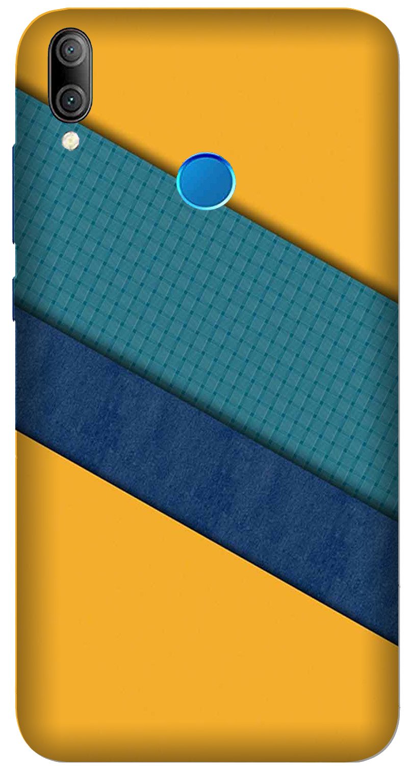 Diagonal Pattern Mobile Back Case for Realme 3 Pro  (Design - 370)